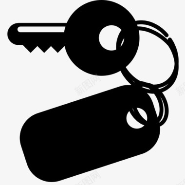 钥匙带链钥匙钥匙链图标图标