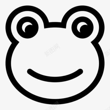 青蛙宠物快乐图标图标