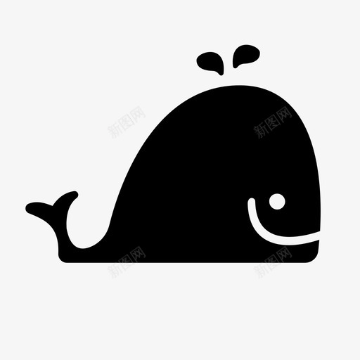 鲸鱼深海水图标svg_新图网 https://ixintu.com 哺乳动物 孩子 水 海洋 深海 鲨鱼 鲸鱼