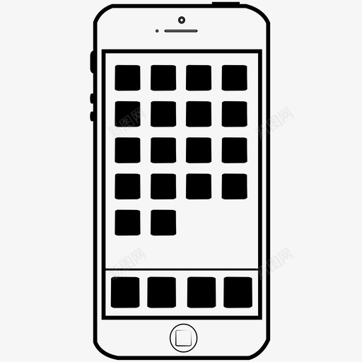 iphone技术智能手机图标svg_新图网 https://ixintu.com iphone 小工具 应用程序 手机 技术 智能手机 电话 移动应用程序 设备