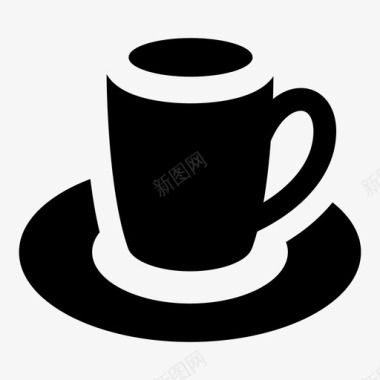 马克杯茶饮料图标图标