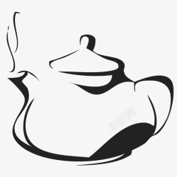 中式茶壶中式火锅图标高清图片