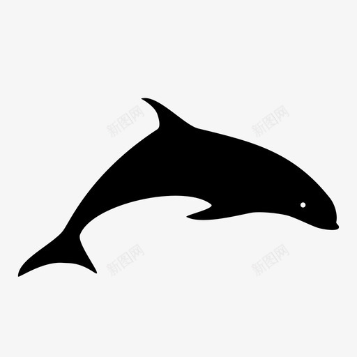 海豚水游泳图标svg_新图网 https://ixintu.com 佩斯 动物 德尔菲诺 水 海 海洋 海豚 游泳 自然 鱼