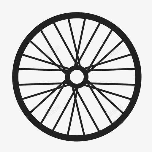 自行车轮子自行车零件轮辐图标svg_新图网 https://ixintu.com 自行车轮子 自行车零件 轮辐