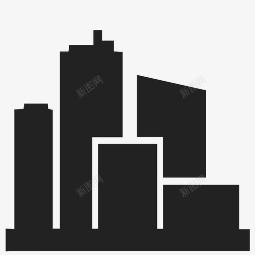 城市繁荣结构图标svg_新图网 https://ixintu.com 企业 全球 办公室 商业建筑 城市 天际线 市中心 建筑 摩天大楼 繁荣 结构