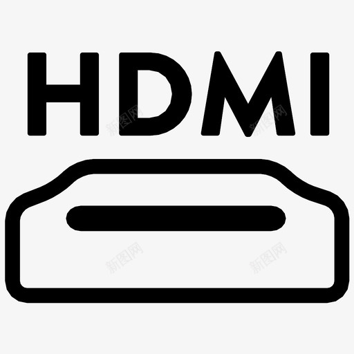 hdmi端口图标svg_新图网 https://ixintu.com hdmi端口