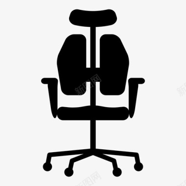 椅子工作站座位图标图标