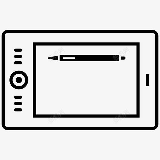 平板电脑师绘图图标svg_新图网 https://ixintu.com wacom 图形 工具 平板电脑 平面设计 笔 绘图 设备 设计师