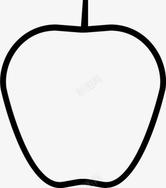 苹果营养健康零食图标图标