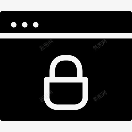锁定窗口安全性设置图标svg_新图网 https://ixintu.com ui windows-实心 安全性 实心图标 形状 标志 用户界面 站点 网页 设置 锁定窗口