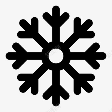 雪花圣诞节冬季图标图标