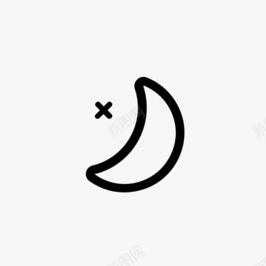 月亮晴朗晴朗的夜晚图标图标