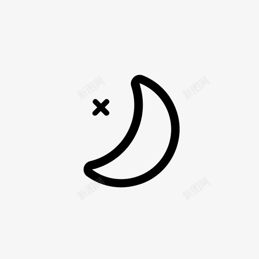 月亮晴朗晴朗的夜晚图标svg_新图网 https://ixintu.com 夜晚 天气 天气图标 星星 晴朗 晴朗的夜晚 月亮