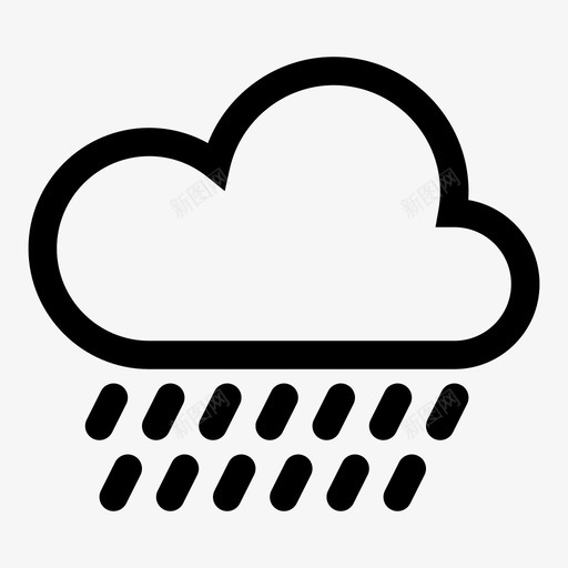 下雨天气下雨天气图标svg_新图网 https://ixintu.com 下雨 下雨天气 多云 天气 恶劣天气 潮湿 雨云 雨滴