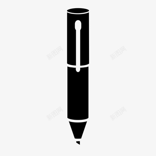 荧光笔铅笔钢笔图标svg_新图网 https://ixintu.com 器皿 学校 尺子 工具 教学 素描 绘画用具 荧光笔 钢笔 铅笔