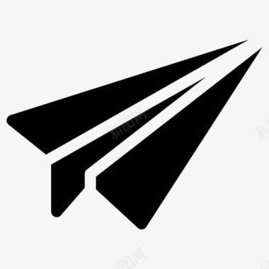 纸飞机标志形状图标图标