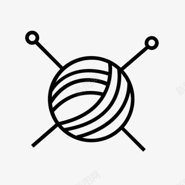 针织针织针羊毛图标图标