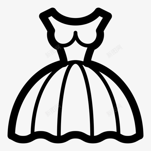 礼服婚礼衣柜图标svg_新图网 https://ixintu.com 女士 女性 婚礼 新娘 时尚 服装 款式 礼服 衣服 衣柜 裙子