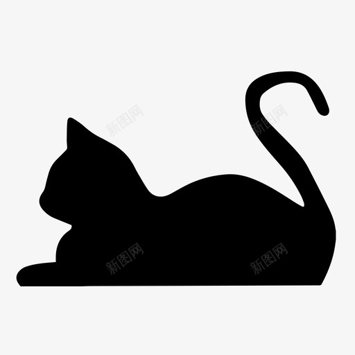 猫宠物动物图标svg_新图网 https://ixintu.com 动物 动物卷2 可爱 宠物 猫