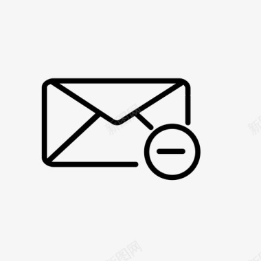 删除邮件邮政邮资图标图标