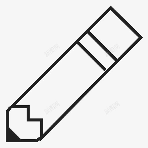铅笔画插图图标svg_新图网 https://ixintu.com 书写工具 作家 写作 插图 画 铅笔
