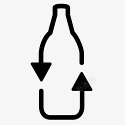 回收利用瓶子回收回收瓶子回收利用图标高清图片