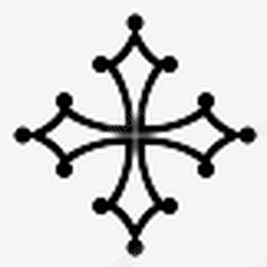 图卢兹十字图案物体图标图标