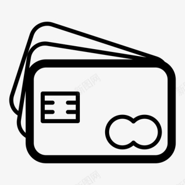 信用卡银行卡现金图标图标