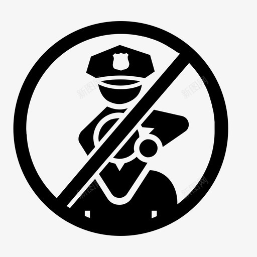 没有警察的残暴暴力制止暴力图标svg_新图网 https://ixintu.com 不允许 制止暴力 扣留 掐死 暴力 没有警察的残暴 警察 逮捕