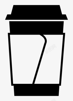 杯纸咖啡杯去杯去咖啡图标高清图片