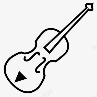 小提琴弦乐器声音图标图标