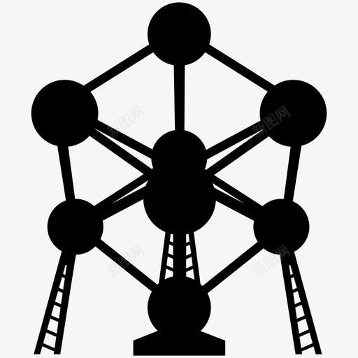 原子能建筑比利时图标svg_新图网 https://ixintu.com 原子能 地标 布鲁塞尔 建筑 欧洲 欧盟 比利时