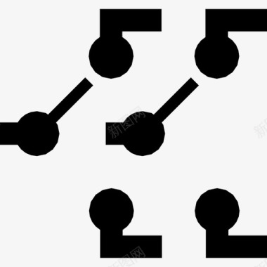 开关电子电子电路图标图标