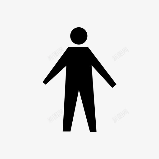 儿童使用者站姿图标svg_新图网 https://ixintu.com 人 使用者 侧面 儿童 头 女孩 婴儿 每天 男孩 站姿 腿 身材