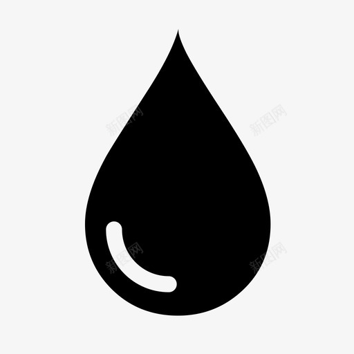 水滴液体雨水图标svg_新图网 https://ixintu.com 水 水滴 液体 雨水