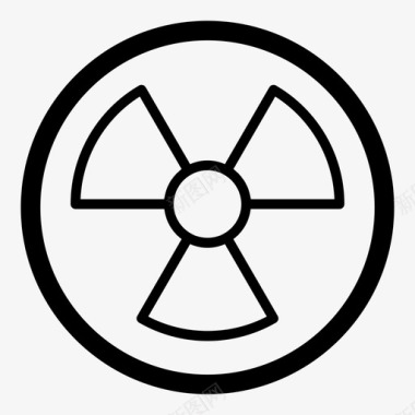 放射性符号信号图标图标