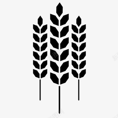 小麦农场面粉图标图标