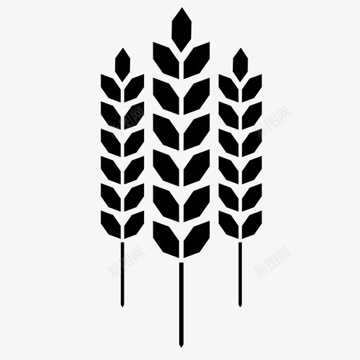 小麦农场面粉图标svg_新图网 https://ixintu.com 农场 小麦 收成 植物 谷物 面粉 食品
