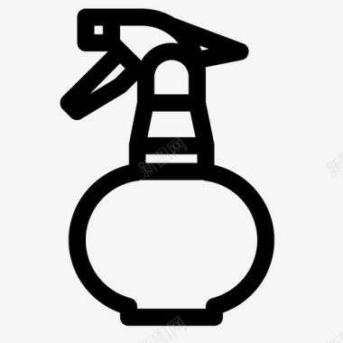 喷雾瓶简单形状图标图标