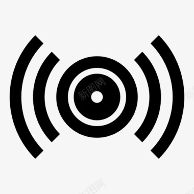 收音机扬声器声音图标图标