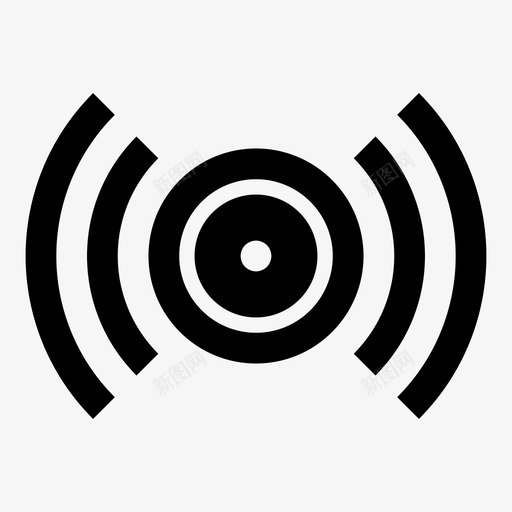 收音机扬声器声音图标svg_新图网 https://ixintu.com 信号 声音 扬声器 收听 收音机 音乐 音频