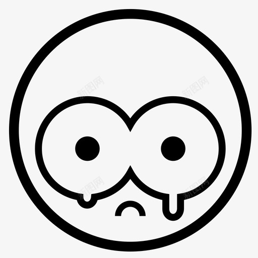 悲伤睁大眼睛流泪图标svg_新图网 https://ixintu.com 可怜 悲伤 情绪 无助 流泪 睁大眼睛 瞪大眼睛 脸 表情 震惊