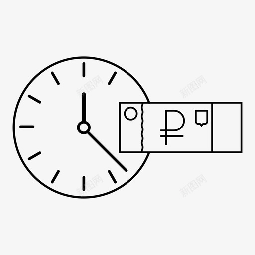 时间就是金钱时间成本计时器图标svg_新图网 https://ixintu.com 价值 季节 手表 时间就是金钱 时间成本 股票 计时器
