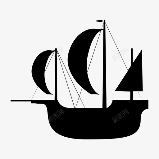 船运输转运图标svg_新图网 https://ixintu.com 帆船 浮子 海洋 海盗船 航运 船 转运 运输