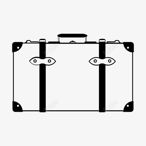 行李包打包图标svg_新图网 https://ixintu.com 包 古董 手提箱 打包 旅行 旅行者 行李
