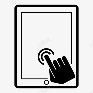 触摸屏平板电脑交互设备图标图标