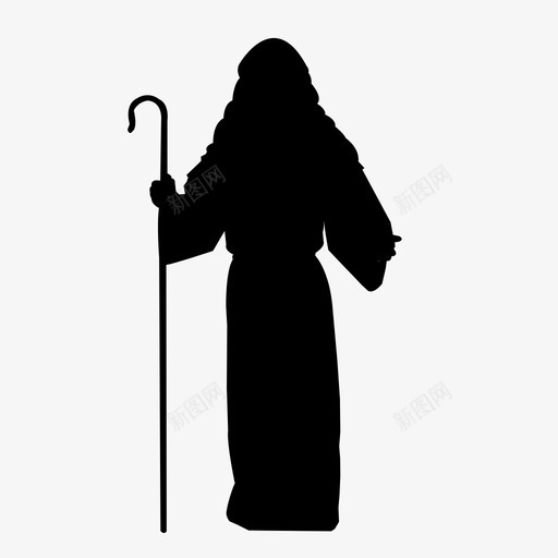 牧羊人图标svg_新图网 https://ixintu.com 牧羊人
