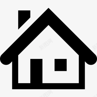 住宅建筑屋顶图标图标
