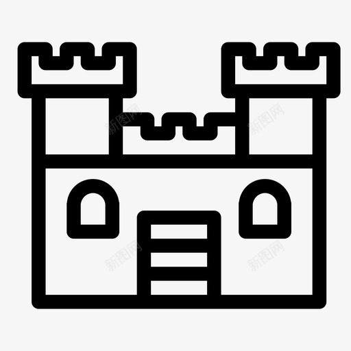 城堡庇护所地方图标svg_新图网 https://ixintu.com 中世纪城堡 地方 城堡 宫殿 家 庇护所 建筑 房子 现代城堡