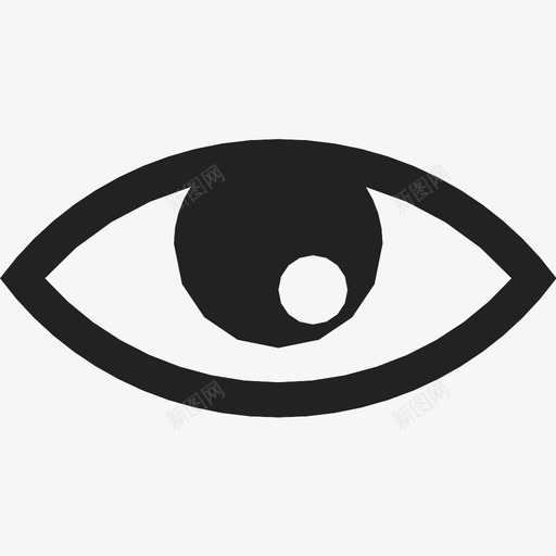 眼睛毛孔看到图标svg_新图网 https://ixintu.com 图标 地图 手表 显示 毛孔 用户界面 看到 眼睛 简单 视图 视线